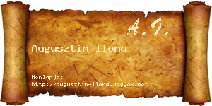 Augusztin Ilona névjegykártya